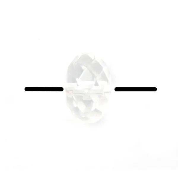 Cristal de roche Rondelle Facette