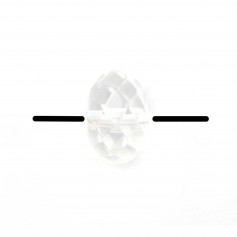 Rock Crystal Quartz Faceted Rondelle