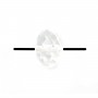 Rock Crystal Quartz Faceted Rondelle