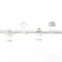 Rock Crystal Quartz Faceted drop 6x9mm x 4 pcs