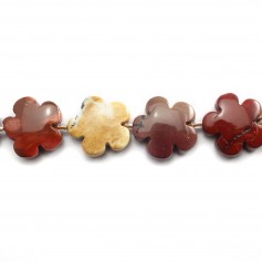 Egg Topaz  in Flower 20mm x 2pcs