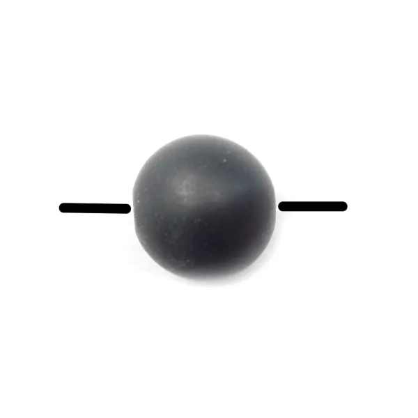 Pierre Noire Matte Ronde 4mm x 20 pcs 