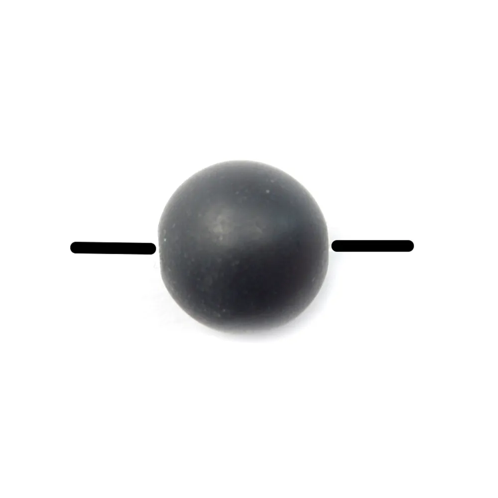 Black Matt Stones Round 4mm x 20 pcs