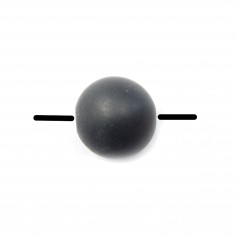 Black Matt Stones Round 4mm x 20 pcs