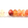 Cornaline Rondelle  Facette 4x6mm x 10 pcs