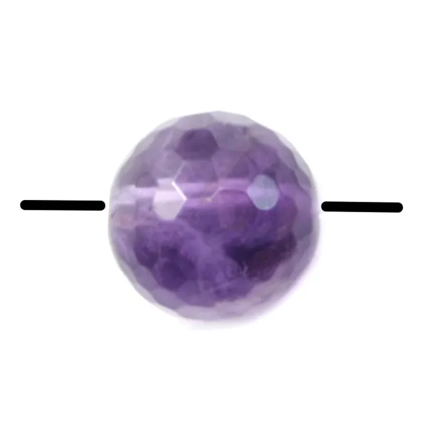 Amethyst Faceted Round 4mm x 10 pcs
