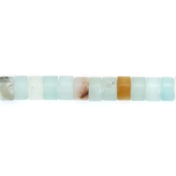 Amazonite, Heishi round, 2x4.5mm x 39cm