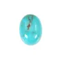 Cabochon de turquoise de forme ovale, 13x18mm x 1pc