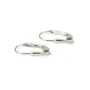Dormeuse Argent  925 Rhodié 17x19mm X2pcs