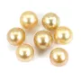 Perla dei Mari del Sud, oro, rotonda, 10-10,5 mm x 1 pz