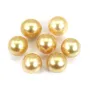 Perle des mers du Sud, dorée, semi-ronde, 11.5-12mm x 1pc