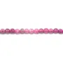 Ruby, de forme ronde facettée, 2mm x 39cm