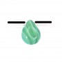 Green agate flat drop 10x14mm x 40cm
