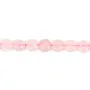 Quartz rose, de forme ronde et plate, 6mm x 40cm