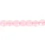 Quartz rose ronde plate facetté 8mm x 6 pcs