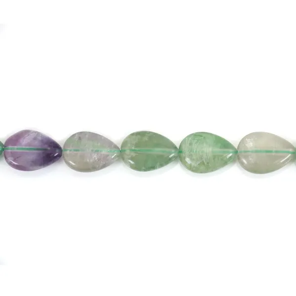 Gota plana de fluorite 13x18mm x 40cm