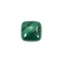 Cabochão quadrado de malaquite 9 mm x 1 unidade