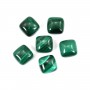 Cabochon Malachite carré 9mm x 1pc