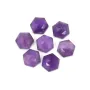 Cabochon Améthyste hexagone facetté 10mm x 1pc