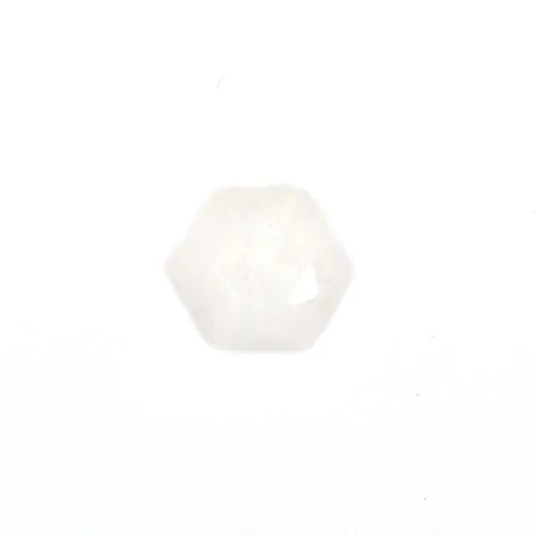 Cabujón Piedra Lunar hexágono facetado 10mm x 1ud