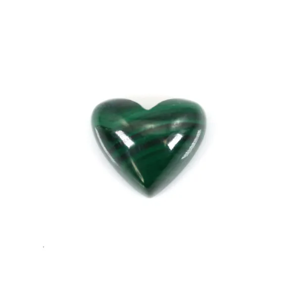 Cabochon Malachite coeur 9x10mm x 1pc
