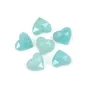 Cabochon Amazonite coeur facetté 9x10mm x 1pc