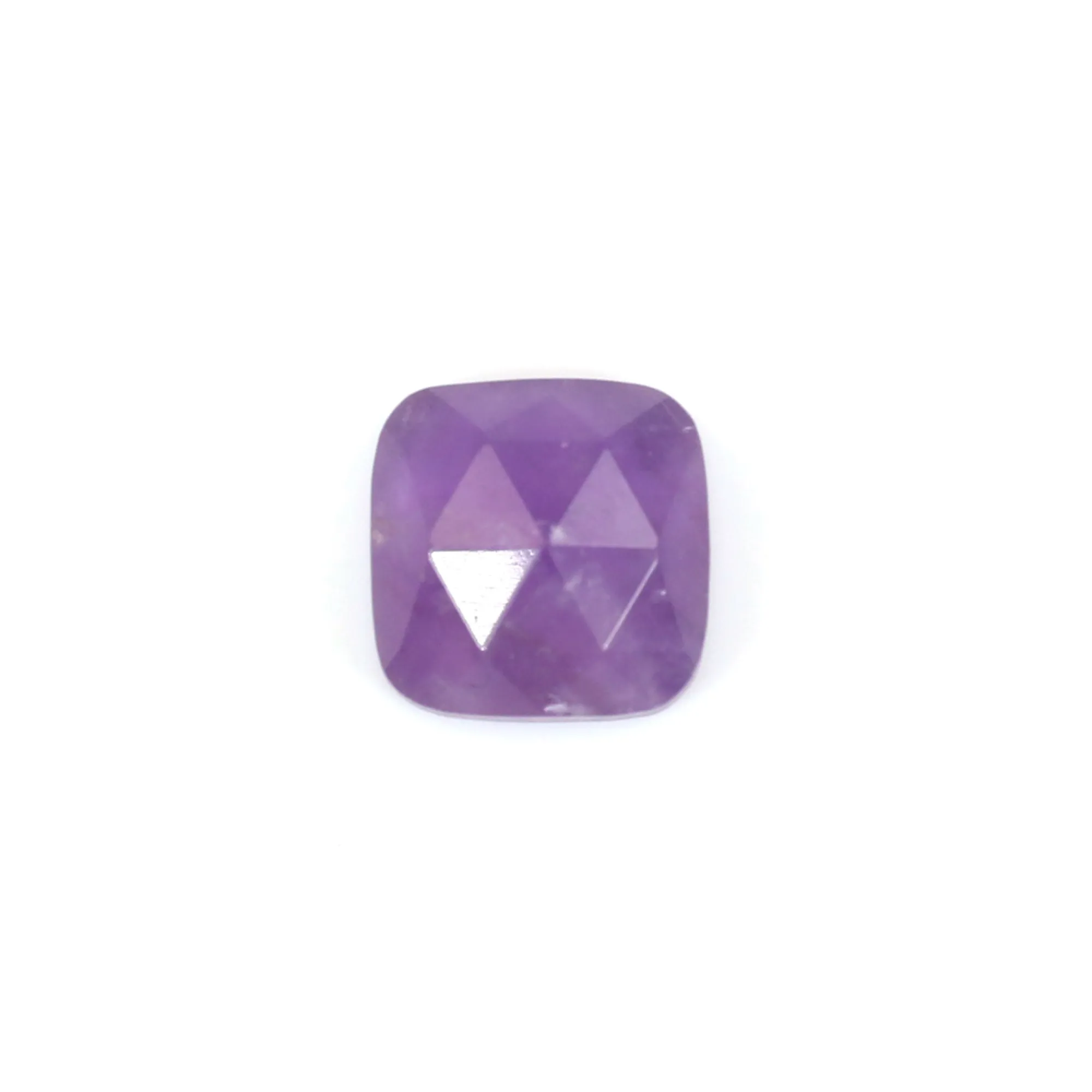 Cabochon En Améthyste Naturelle Facettée 8x6 Mm - Pierre Véritable à Sertir - Liquidation Atelier