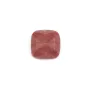 Cabochon Rhodonite carré facetté 9mm x 1pc