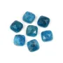 Cabochon Apatite carré facetté 9mm x 1pc