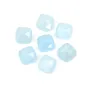 Cabochon Aquamarin quadratisch facettiert 9mm x 1pc