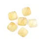 Cabochon Citrin quadratisch facettiert 9mm x 1pc
