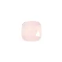 Square faceted rose quartz cabochon 9mm x 1pc