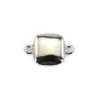 Abstandshalter für quadratischen Cabochon 9mm - Silber x 1St