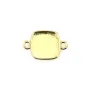 Distanziatore per cabochon quadrato da 9 mm - Oro x 1 pz