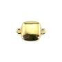 Intercalaire pour cabochon carré 9mm - Doré x 1pc