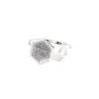Anel ajustável para cabochão hexagonal e redondo - Prata 925 x 1 unidade