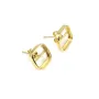 Pendiente para cabujón cuadrado 9mm - Oro x 2pcs