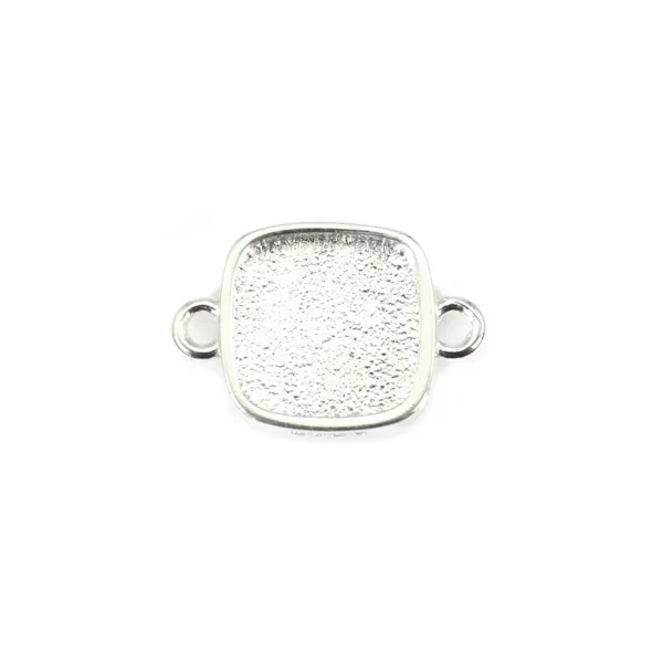 Intercalaire pour cabochon carré 9mm - Argent 925 x 1pc