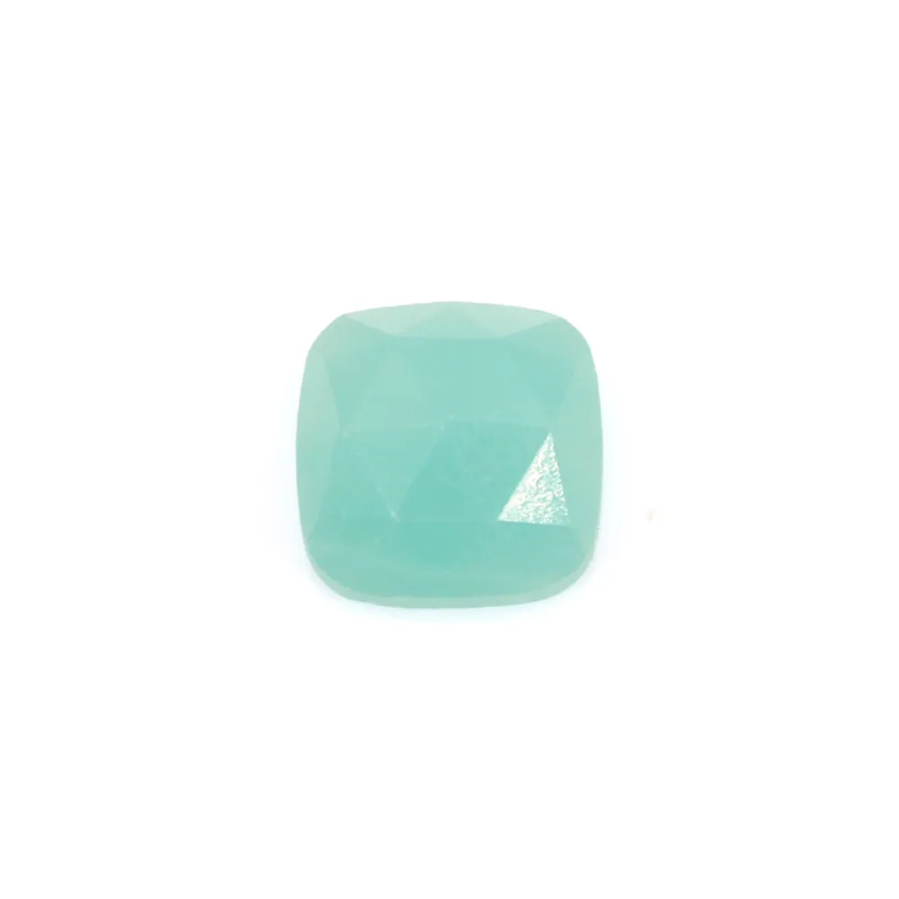 Amazonite quadrata sfaccettata cabochon 9mm x 1pc