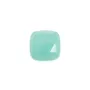 Cabochon Amazonite carré facetté 9mm x 1pc