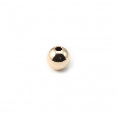 BOULE LISSE 10X2MM GOLD FILLED 14 CARAT 4.14G 5PCS