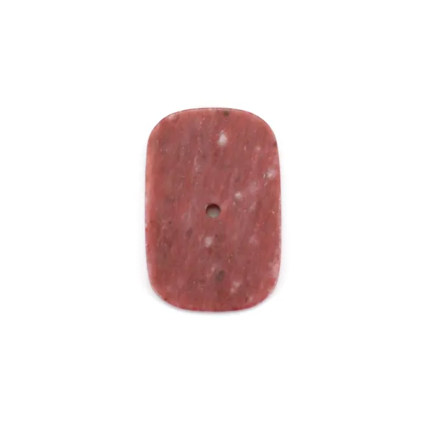 Cabochon Rhodonite rectangle 13.5x20mm x 1pc