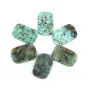 Cabochon Turquoise Africaine rectangle 13.5x20mm x 1pc