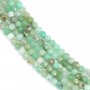 Chrysoprase round faceted 4mm x 39cm