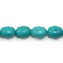 Turquoise reconstitutes oval 11x13mm x 4pcs