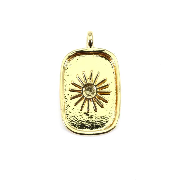 Portaciondolo per cabochon rettangolari e rotondi - Oro x 1 pz