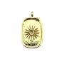Pendentif support pour cabochon rectangle & rond - Doré x 1pc