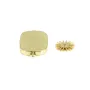 Intercalaire pour cabochon rectangle & rond - Doré x 1pc