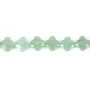 Aventurine trèfle facetté 10mm x 40cm