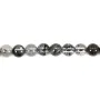 Quartz rutile noir 4mm x 40cm